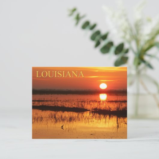 Zonnehoogte boven de kustwateren van Louisiana Briefkaart (Staand voorkant)
