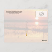 Zonnehoogte boven de kustwateren van Louisiana Briefkaart (Achterkant)