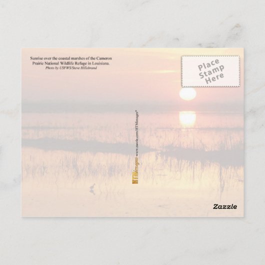 Zonnehoogte boven de kustwateren van Louisiana Briefkaart (Achterkant)