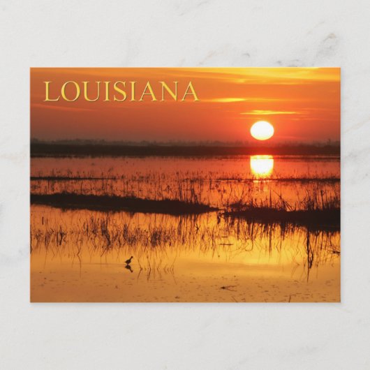 Zonnehoogte boven de kustwateren van Louisiana Briefkaart (Voorkant)