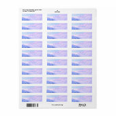Zonnehoogte boven de Snowy-bergen Etiket (Full Sheet)