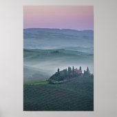 Zonnehoogte boven de verticale poster van Toscane (Voorkant)
