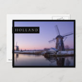 Zonnehoogte boven het briefkaart van de rand van d (Voorkant / Achterkant)