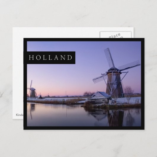 Zonnehoogte boven het briefkaart van de rand van d (Voorkant / Achterkant)