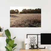 Zonnehoogte in het Beer Valley Trailhead Landscape Poster (Thuiskantoor)