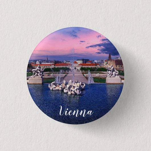 Zonnehoogte in Wenen Ronde Button 3,2 Cm (Voorkant)