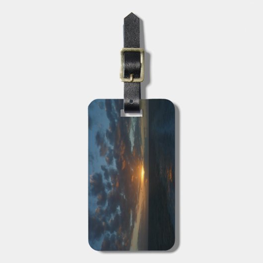 Zonnehoogte in Zee II Ocean Seascape Bagagelabel (Voorkant verticaal)