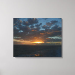 Zonnehoogte in Zee II Ocean Seascape Canvas Afdruk