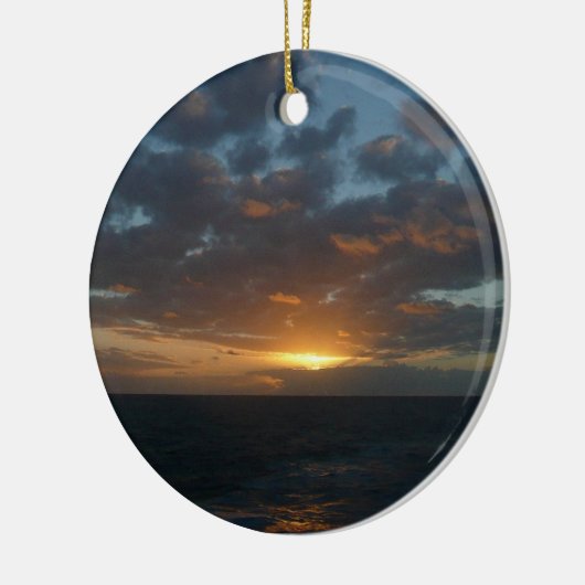 Zonnehoogte in Zee II Ocean Seascape Keramisch Ornament (Links)