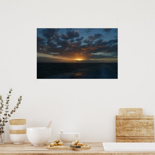 Zonnehoogte in Zee II Ocean Seascape Poster (Keuken)
