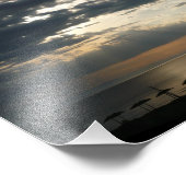 Zonnehoogte over het strand in Griekenland, Schild Foto Afdruk (Hoek)