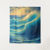 Zonnehorizon door strand wandkleed (Voorkant)