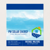 Zonnehuiskracht | Sky Visitekaartje (Buitenkant ongevouwen)