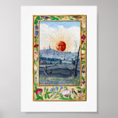 zonneillustratie poster (Voorkant)