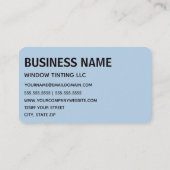 Zonneinktpatronen voor auto's visitekaartje (Achterkant)