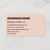 Zonneinktpatronen voor professionele auto's visitekaartje (Achterkant)