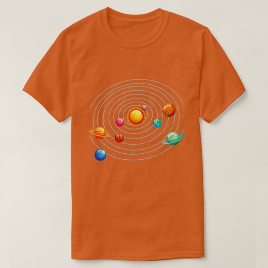 Zonneinstallatie Astronomie Galaxy Scien T-shirt (Design voorkant)