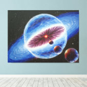 Zonneinstallatie Canvas Afdruk (Insitu (Houten vloer))