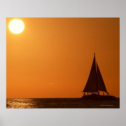 Zonnejacht Poster (Voorkant)