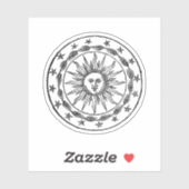 Zonnejas van wapens. sticker (Vel)