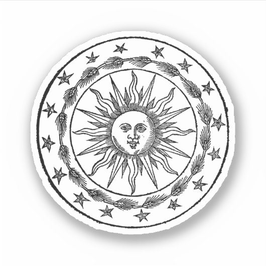 Zonnejas van wapens. sticker (Voorkant)