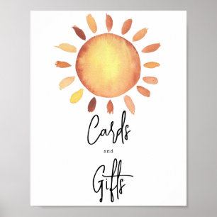 Zonnekaartjes en cadeaus poster