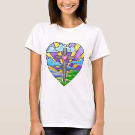 Zonnekatholieke Folk Art Pasen T-shirt