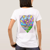 Zonnekatholieke Folk Art Pasen T-shirt (Achterkant)