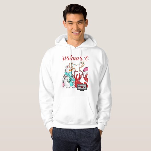 Zonnekerstbemanning Hoodie (Voorkant volledig)