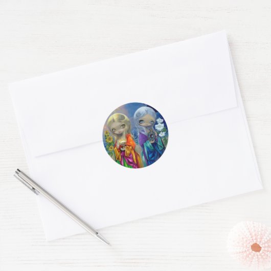 "Zonnekind en maankind" Sticker (Envelop)