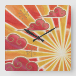 Zonnekklok Vierkante Klok