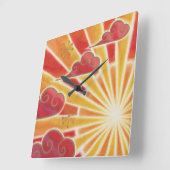Zonnekklok Vierkante Klok (Hoek)