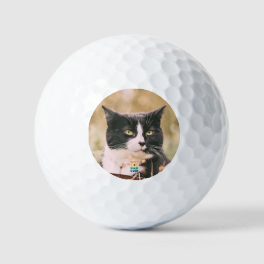 Zonnekletskat vaderdag Beste kat vader ooit Golfballen (Voorkant)