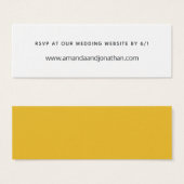 Zonnekleur Mini Visitekaartjes (Voorkant /achterkant)