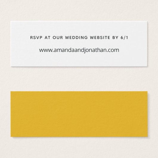 Zonnekleur Mini Visitekaartjes (Voorkant /achterkant)