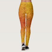 Zonnekleurenkorrels van zand-fotogradiënt leggings (Achterkant)