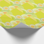 Zonnekleurige kleuren cadeaupapier (Hoek)