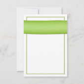 Zonnekleurige linten Huwelijksreactiekaart RSVP Kaartje (Achterkant)