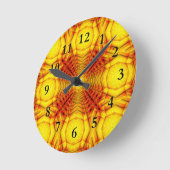 Zonnekleurige wandklok (Hoek)