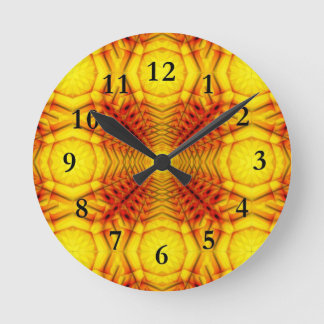 Zonnekleurige wandklok