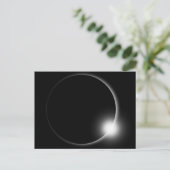 Zonneklunar Eclipse Moon Sun Flare-fotografie Briefkaart (Staand voorkant)