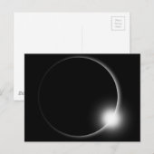 Zonneklunar Eclipse Moon Sun Flare-fotografie Briefkaart (Voorkant / Achterkant)