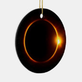 Zonneknip Donkere zon en maan Keramisch Ornament (Rechts)