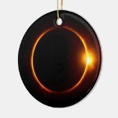 Zonneknip Donkere zon en maan Keramisch Ornament (Links)