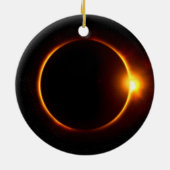 Zonneknip Donkere zon en maan Keramisch Ornament (Achterkant)