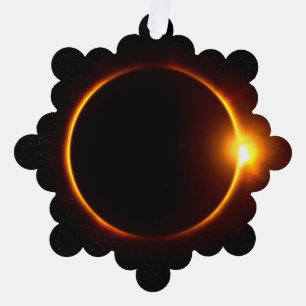 Zonneknip Donkere zon en maan Ornament Kaart