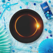 Zonneknip Donkere zon en maan Papieren Bordje (Feest)