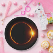 Zonneknip Donkere zon en maan Papieren Bordje (Feest)