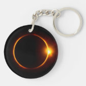 Zonneknip Donkere zon en maan Sleutelhanger (Achterkant)