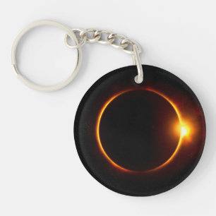 Zonneknip Donkere zon en maan Sleutelhanger